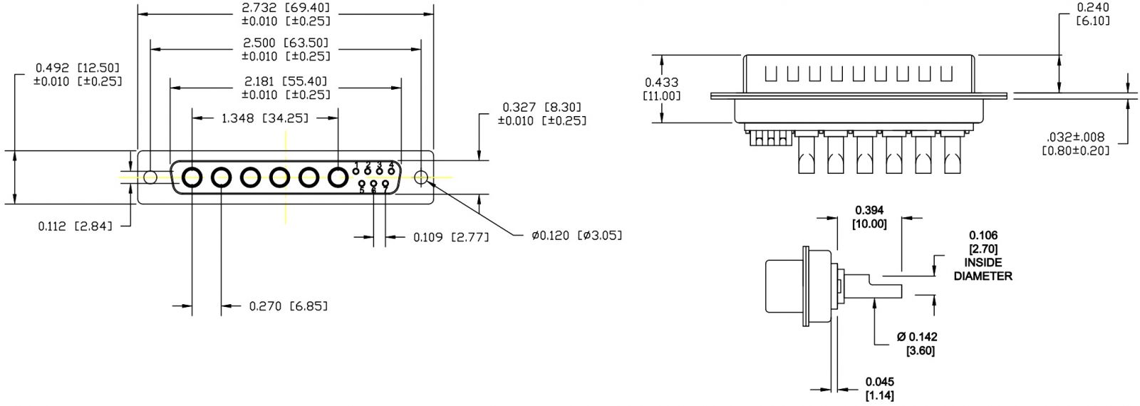 מחבר קונקטור NORCOMP 680S13W6103L201